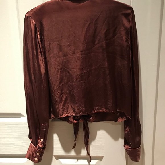 Aritzia Wilfred Tie-Front Blouse - Picture 4 of 7